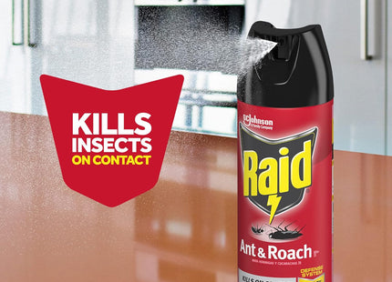 Raid Ant & Roach Killer Defense System, Outdoor, Aerosol, Fresh Scent 17.5 Ounce (Pack Of 6)