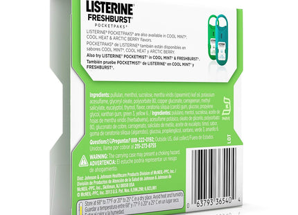 Listerine Pocketpaks, Fresh Breath Strips, Kills Bad Breath Germs, Freshburst Spearmint Flavor, 24-Strip (Pack Of 1)