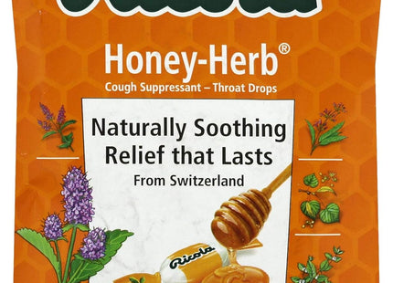 Ricola Honey Herb Herbal Cough Suppressant Throat Drops, 24 Count Bag (Pack Of 7)