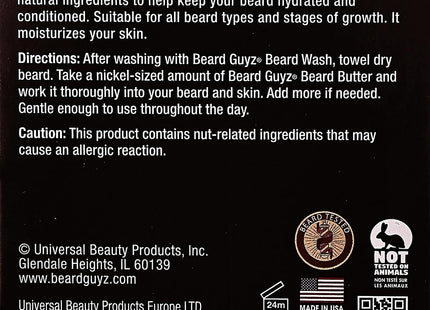 Beard Guyz Beard Butter- Hydrates & Softens Beard & Skin Original Formula 4 Ounce (Pack Of 4)