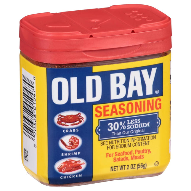 Old Bay Seasoning, 30% Less Sodium Than Original, Mixed Spices & Seasonings, Gluten Free, 2 Ounces (Pack Of 1)