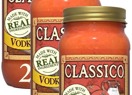 Classico Vodka Sauce Spaghetti Pasta Sauce, Gluten Free, Jar 24 Ounce (Pack Of 6)