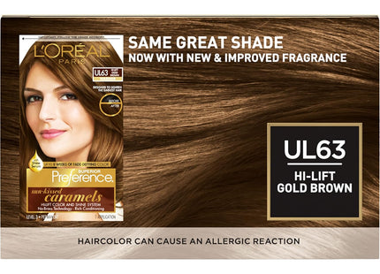 L'Oreal Paris Superior Preference Permanent Hair Color, UL63 Hi-Lift Gold Brown (Pack Of 2)