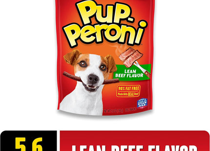 Pup-Peroni Treats Peroni Lean Beef Flavor, Chewy Dog Snacks Treats, 5.6 Ounce (Pack Of 3)