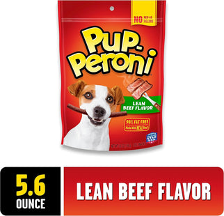 Pup-Peroni Treats Peroni Lean Beef Flavor, Chewy Dog Snacks Treats, 5.6 Ounce (Pack Of 3)