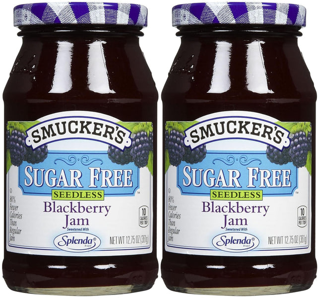 Smucker's Sweetened With Splenda, Sugar Free Seedless Blackberry Jam, 12.75 Ounce Jar (Pack Of 2)