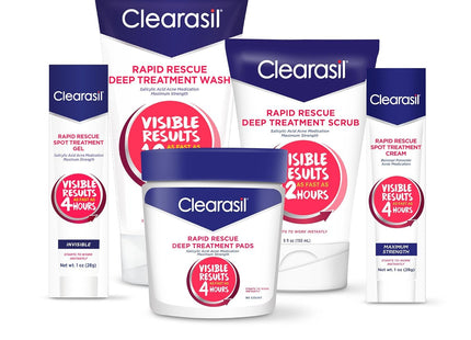 Clearasil ultra 5 in 1 Acne Control Treatment Facial Cleansing Daily Pads, Skincare, 90 Count (Pack Of 12)