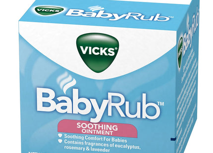 Vicks BabyRub Non-Medicated Soothing Chest Rub Ointment, with Eucalyptus 1.76 Ounce (Pack Of 6)