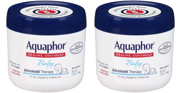 Aquaphor Baby Healing Ointment, Dry Cracked or Irritated Skin, Advanced Therapy 14 Ouncer (Pack Of 2)