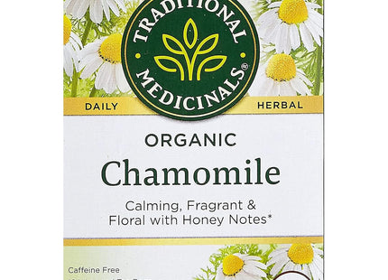 Traditional Medicinals Organic Chamomile Herbal Tea, Supports Healthy Digestion, 16 Count (Pack Of 2)