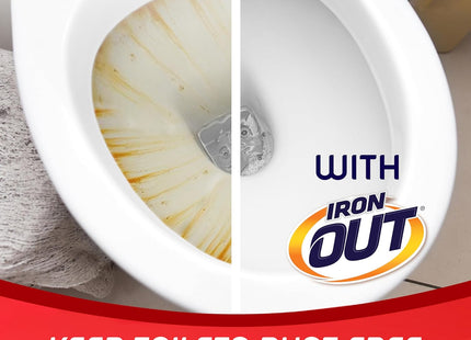 IRON OUT Automatic Toilet Bowl Cleaner, Repel Rust and Hard Water Stains with Every Flush, Tablets, 2.5 Ounce 2 Count Each (Pack Of 12)