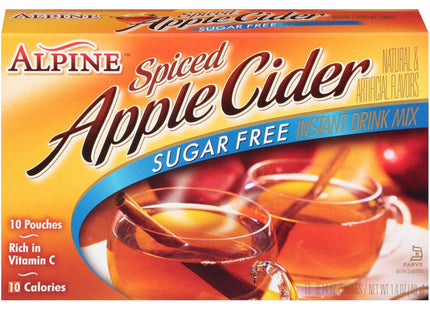 Alpine Spiced Apple Cider Sugar Free, Rich in Vitamin C and Low Calorie, Instant Drink Mix, 1.4 Ounce (Pack Of 48)