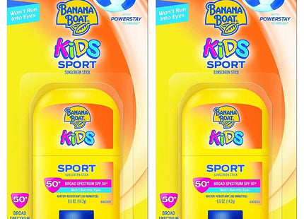 Banana Boat Kids Sport Broad Spectrum, Sunscreen Stick SPF50 Travel Size Sunscreen, 0.5 Ounce (Pack Of 12)