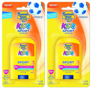 Banana Boat Kids Sport Broad Spectrum, Sunscreen Stick SPF50 Travel Size Sunscreen, 0.5 Ounce (Pack Of 2)