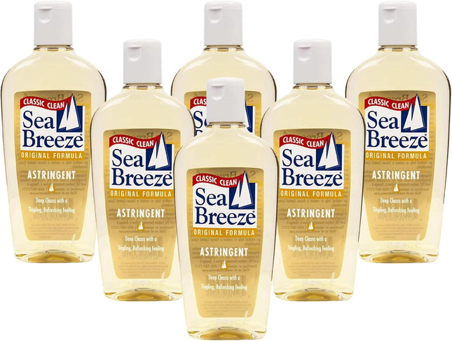 Sea Breeze Classic Clean, Astringent, Original Formula, Refreshing, 10 Ounce (Pack Of 6)