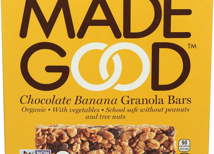 MadeGood Organic Granola Bars, Chocolate Banana, 0.85 Oz, 6 Count (Pack Of 2)