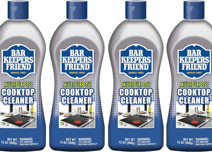 Bar Keepers Friend Multipurpose Cooktop Cleaner Liquid Stovetop Cleanser 13 Ounce (Pack Of 4)