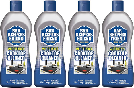 Bar Keepers Friend Multipurpose Cooktop Cleaner Liquid Stovetop Cleanser 13 Ounce (Pack Of 4)