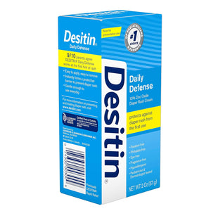 Desitin Daily Defense Baby Diaper Rash Cream Travel Size 2 oz (Pack Of 4)