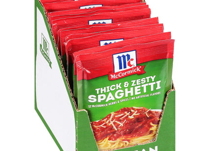 McCormick Spaghetti Sauce Mix Thick & Zesty Mixed Spices & Seasonings 1.37 Ounce (Pack Of 8)