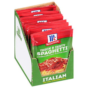 McCormick Spaghetti Sauce Mix Thick & Zesty Mixed Spices & Seasonings 1.37 Ounce (Pack Of 8)