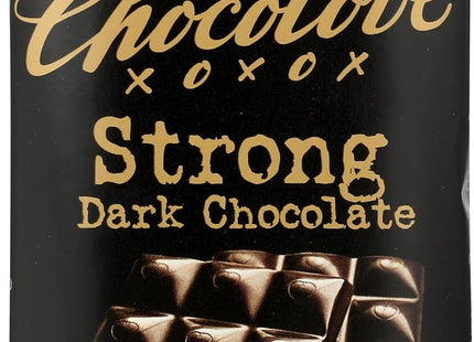 Chocolove Strong Premium Dark Chocolate Bar, (90 G) 3.2 Ounces (Pack Of 6)