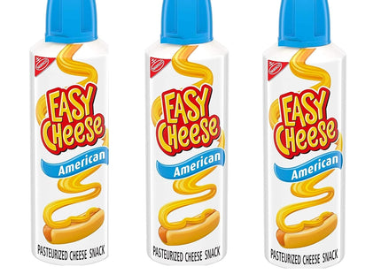 Nabisco Kraft Easy Cheese American Pasteurized Cheese Snack, 8 Ounce (Pack Of 12)