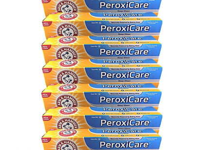 Arm & Hammer Baking Soda & Peroxide Toothpaste, Tartar Control, Deep Clean, Fresh Mint 6 Ounce (Pack Of 10)