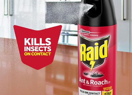 Raid Ant & Roach Killer Spray 26, Indoor and Outdoor Insecticide, Lavender Scent, Aerosol Spray, 17.5 Ounce (Pack Of 3)