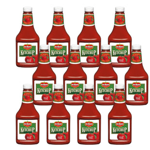 Del Monte Natural Tangy Delicious Tomato Ketchup Bottle,  No artificial flavors Or Preservatives, 24 Ounce (Pack Of 12)