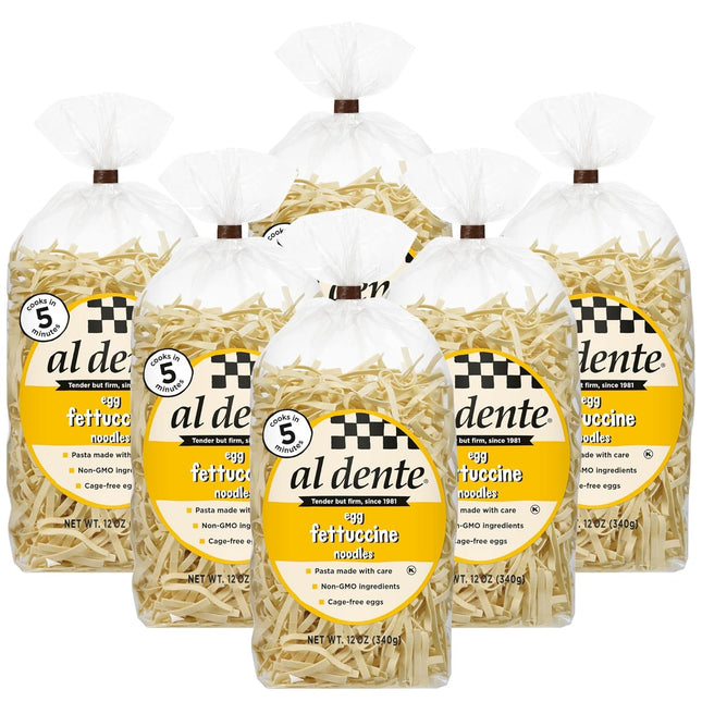 Al Dente Carba-Nada Egg Fettuccine, Noodles 10-Ounce Bags (Pack Of 6)