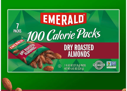 Emerald Nut Almond Dry Roasted, Non-GMO, No Artificial Preservatives Or Flavors, Resealable Bag, 5 Ounces (Pack Of 12)