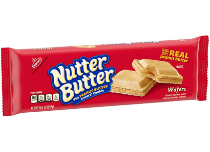 NABISCO Nutter Butter, Peanut Butter Creamy Wafer Cookies, Crunchy Cookies With Smooth Creamy Filling, 10.5 Oz (Pack Of 6)