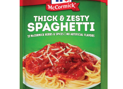 McCormick Spaghetti Sauce Mix Thick & Zesty Mixed Spices & Seasonings 1.37 Ounce (Pack Of 8)