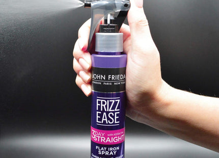 John Frieda Frizz Ease Keratin-Infused 3-Day Straightening Flat Iron, Straight Semi-Permanent Hair Styling Spray, 3.5 fl ounce (Pack Of 2)