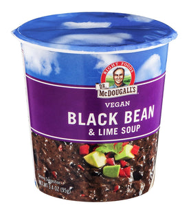 Dr McDougalls Right Foods Black Bean and Lime Big Cup Noodles Soup, 3.4 Ounce (Pack Of 3)