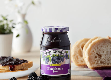 Smucker's Seedless Blackberry Jam, 12 Oz Jar(Pack Of 12)