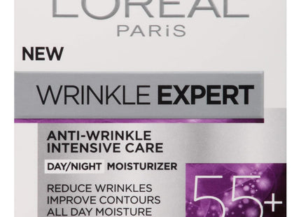 L'oreal Paris Skincare Wrinkle Expert 55+ Anti-aging Face Moisturizer - 1.7 Oz. 50 ml (Pack Of 12)