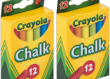 Crayola Drawing Chalk Assorted Colored 12 Sticks Per Box (Pack Of 5)