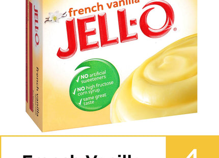 Jell-O Artificial Flavored, Instant Pudding and Pie Filling Mix, French Vanilla, 3.4 Ounce (Pack Of 8)