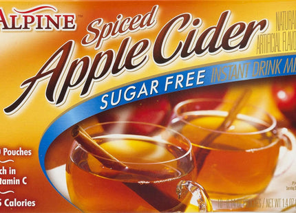 Alpine Spiced Apple Cider Sugar Free, Rich in Vitamin C and Low Calorie, Instant Drink Mix, 1.4 Ounce (Pack Of 12)