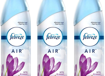 Febreze Air Effects, Odor-Fighting, Spring and Renewal Scent, Aerosol Spray Air Freshener, 8.8 ounce (Pack Of 3)