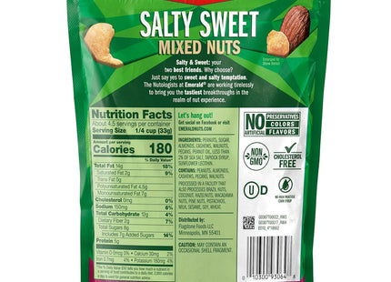 Emerald Nut, Original Mixed Nuts Sweet & Salty, No Artificial Preservatives or Flavors, Resealable Bag, 5.5 Ounces (Pack Of 24)