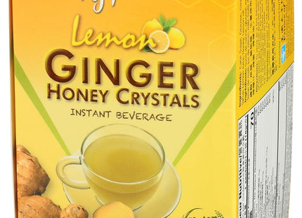 Prince of Peace Instant Lemon Ginger Honey Crystals Tea, 10 Sachets (Pack Of 2)