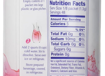 Crystal Light Fruit Punch Powdered Drink Mix, Sugar Free, Pitcher Packets 6 Count (Pack Of 4)