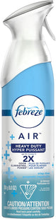 Febreze AIR Effects Air Freshener, Handheld Aerosol, Odor-Eliminating, Heavy Duty Crisp Clean, 8.8 oz (Pack Of 5)