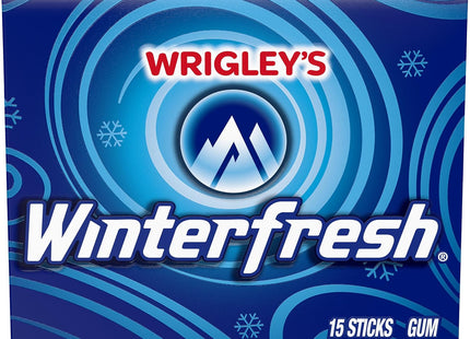 Wrigley's Winterfresh Chewing Gum, Slim Pack, Single Pack, 15 Stick (Pack Of 6)