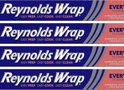 Reynolds Food wrap Aluminum Foil, Standard 12 Inch, 30 Square Feet Box (Pack Of 4)