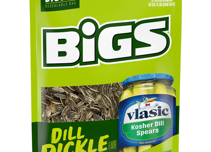 BIGS Vlasic Dill Pickle, Sunflower Seeds, Flavored, Keto Friendly Snack, Low Carb Lifestyle, 5.35 ounce (Pack Of 12)