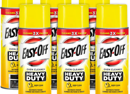 Easy-Off Heavy Duty Oven Cleaner Spray, Regular Scent, Removes Grease, 14.5 ounce (Pack Of 6)